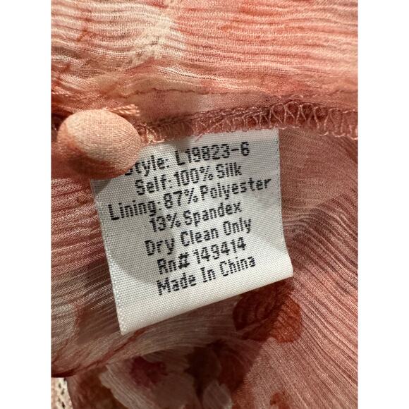 Johnny Was Jade YOURS TRULY SILK Sheer Blouse - Picture 6 of 7